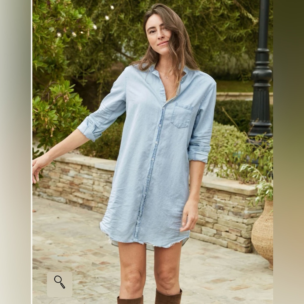 Frank & Eileen “Mary” dress, Stonewashed Denim Indigo. Size XS (I am a size 6)